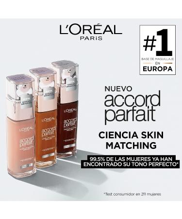 L'Oreal Paris Perfect Match Liquid Foundation SPF 16 30ML - Light Shimmer Honey/Miel 6.N - Buy Online on GoSupps.com