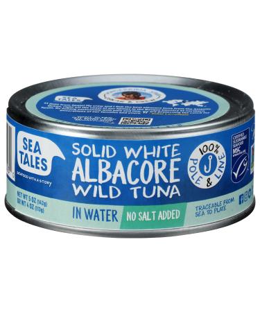 Sea Tales Albacore Tuna in Water No Salt Added, 5 OZ