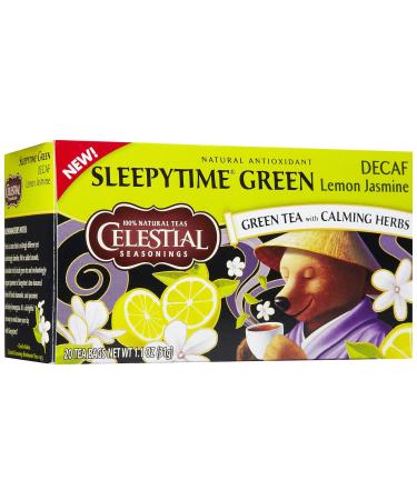 Celestial Seasonings Sleepytime Green Lemon Jasmine Decaf 20 Tea Bags 1.1 oz (31 g)