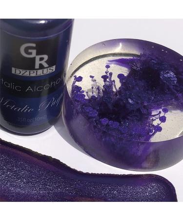 GR Metallic Alcohol Ink Set - 16 Vibrant Colors for Resin & Fluid Art | Alcohol Based Ink for Resin Craft & Petri Dish | Perfect for Yupo & Tumbler Painting - Buy Online on GoSupps.com