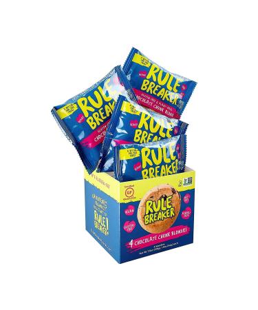 Rule Breaker Snacks Vegan Gluten Free Chocolate Chip Blondie Cookies | Plant-Based, Allergen-Free, Kosher | Soft-Baked Lunchbox Snacks for Kids & Adults - 4 Pack, 1.9 oz - Buy Online on GoSupps.com
