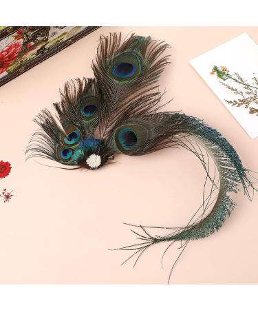 LALAFINA Barrette Jeweled Headbands for Women Peacock Fascinator Bride Headpieces for Wedding Facinator Peacock Fascinators for Women Bridal Headpiece Bridal Headdress Hair Miss - Buy Online on GoSupps.com