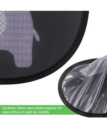 Hejo Car Window Shades for Baby 50x30cm - Elephant+Giraffe Design - 2 PCS - Full UV Protection - Self-adhesive Sun Shade with Bag - Buy Online on GoSupps.com