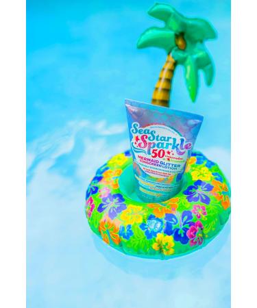 Seastar Sparkle Mermaid Watermelon Lemonade Glitter Sunscreen SPF 50 - Biodegradable Water Resistant Kids Lotion Cruelty Free Made in USA - 3.4oz - Buy Online on GoSupps.com
