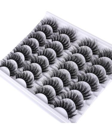 8D Fluffy False Eyelashes | Wispy Faux Mink Lashes | Lightweight Cat Eye Lashes 14 Pairs Pack for Stunning Looks - Buy Online on GoSupps.com