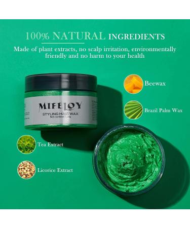 Green Hair Tint Temporary Color | Instant Hair Cream Mud - Pomade & Wax for Men & Women | Perfect for Cosplay Parties & Halloween - 4.23 oz - Buy Online on GoSupps.com