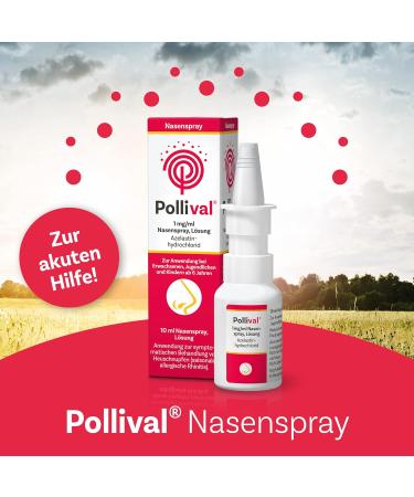 Pollival Nasal Spray 10ml | Fast Relief for Acute Allergy Symptoms | International Shipping Available - Buy Online on GoSupps.com
