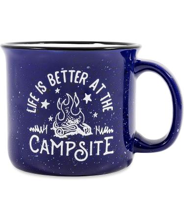 Camco Life is Better at The Campsite Coffee Mugs - 14oz Ceramic 4-Pack (53357) - Buy Online on GoSupps.com