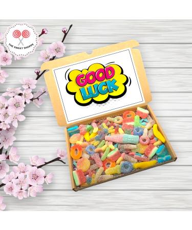 Personalised Sweet Box Hamper Good Luck Present Good Luck Sweets Letter Box Gift Hamper Personalised Gift Box Good Luck Treats - Buy Online on GoSupps.com