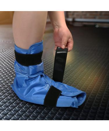 LotFancy Foot Ankle Ice Pack Wrap - Hot Cold Therapy Gel Pack for Achilles Tendonitis & Plantar Fasciitis Relief - Large Reusable with Plush Lining & Strap - Buy Online on GoSupps.com
