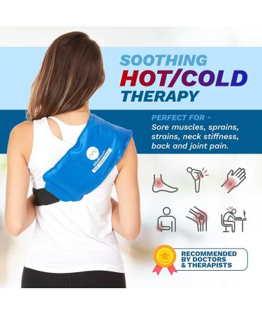 2 Pack Ice Packs for Injuries - Hot Cold Gel Pad for Pain Relief & Injury Recovery - Buy Online on GoSupps.com