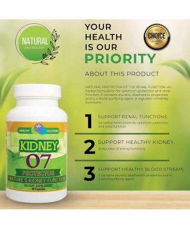 Buy Kidney Protector 07 - Natural Renal Function Support Diuretic Blood Purifier - 90 Caps - International Shipping Available - Buy Online on GoSupps.com