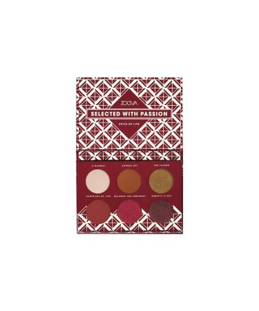 ZOEVA Spice Of Life Voyager Eyeshadow Palette - 6 Highly-Pigmented Eye Shadows Neutral to Bold Shades Shimmer Matte Metallic Finishes Suitable for All Eye Colors Travel Size