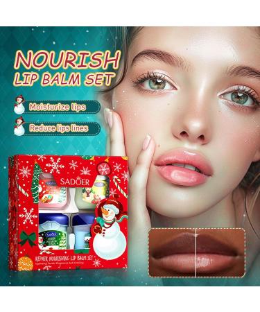 Natural Lip Balm & Exfoliator Set | Nourishing Treatment for Dry Dark Lips | Perfect Christmas Gift for Women & Girls - Buy Online on GoSupps.com