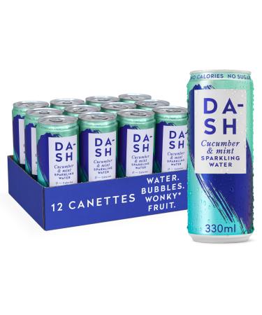 DASH Water Concombre Menthe 12x Eaux p tillantes aux extraits de concombre et menthe et ar mes natrels SANS Sucre SANS dulcorant SANS calories Infus es avec des Fruits rejet s (12x330ml)