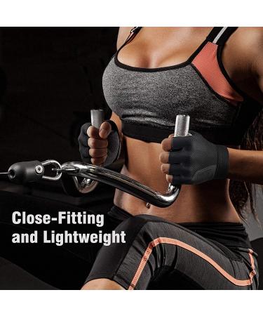 FREETOO Women's Weight Lifting Gloves - Well-Padded Palm, Rubber Grip, Breathable & Lightweight - Black, Small - Buy Online on GoSupps.com