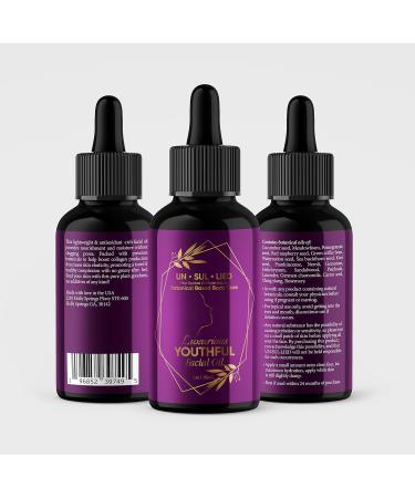 YOUTHFUL Luxury Facial Oil - Neroli Sandalwood & Helichrysum - Moisturizing & Toning for Even Complexion (1oz) - Shop Internationally - Buy Online on GoSupps.com