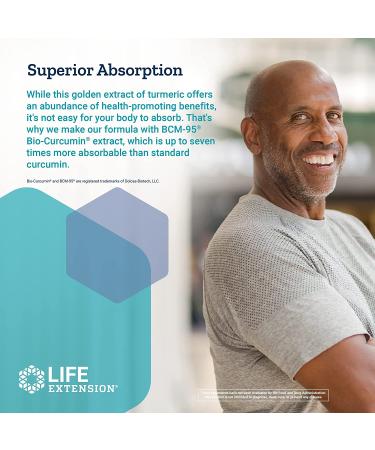 Life Extension Super Bio-Curcumin 60 Vegetarian Capsules - Powerful Curcumin Supplement for Joint & Immune Support - Buy Online on GoSupps.com