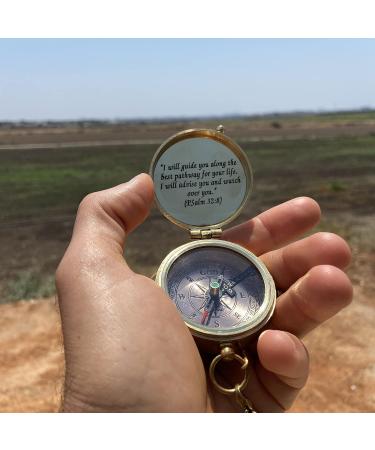 OakiWay God's Path Compass - Religious Gifts for Men | Baptism, Communion, Confirmation, Graduation | Personalized Wooden Case - Buy Online on GoSupps.com