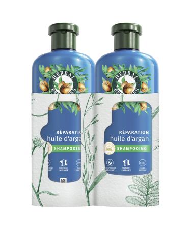 Herbal Essences Repair Shampoo Argan Oil 2x250ml Damaged Hair, Intense Nourishment for Soft and Smooth Hair, Natural Ingredients, Silicone Free, Vegan