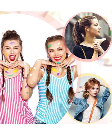 14 Pcs Colorful Double Ball Elastic Ponytail Holders for Kids and Women - Stylish Circle Bubble Hair Bands for Baby Toddler Girls - Rubber Hair Ties with Balls - Buy Online on GoSupps.com