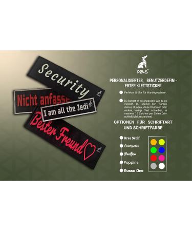 Small Red P24S K9 Dog Harness Velcro Stickers - 2 Pieces for Small & Medium Dogs - Buy Online on GoSupps.com