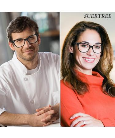 SUERTREE 3 Pack Reading Glasses | Blue Light Filter UV Protection Unisex | 3.0x Magnification Computer Glasses - Black - Buy Online on GoSupps.com