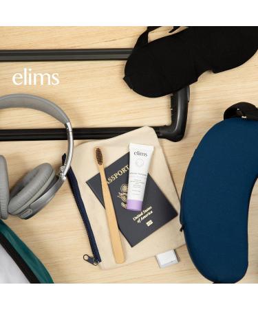 ELIMS Travel Size Nano Hydroxyapatite Toothpaste Fluoride Free (3-Pack) - Xylitol Remineralizing Toothpaste for Whitening Sensitive Teeth - Lavender Vanilla Mint Toothpaste for Adults & Kids 1oz - Buy Online on GoSupps.com