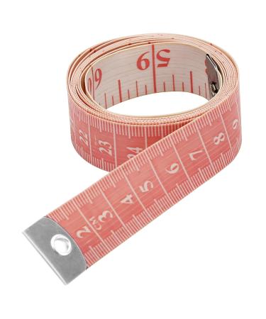 RAAJSEE Flexible Tape Measure Pack of 2 - 150cm/60inch Dual Scale Sewing Tailor Ruler for Body Weight Loss & Medical Measurements - Yellow/Peach - Buy Online on GoSupps.com