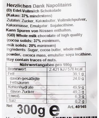 Buy Confiserie Heidel Thank You Naps 300g - International Shipping Available | Premium Chocolates - Buy Online on GoSupps.com
