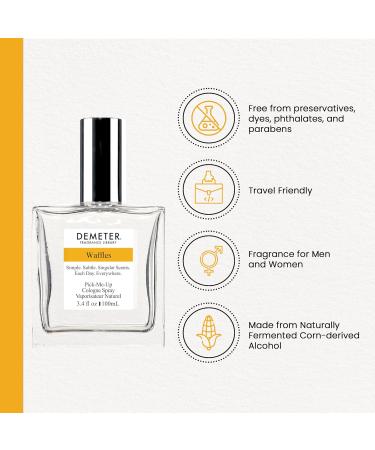 DEMETER Waffles 3.4 Oz Cologne Spray Perfume for Women and Men Waffles 3.4 Fl Oz (Pack of 1) - Buy Online on GoSupps.com