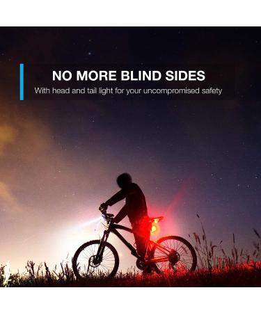 Vont Rechargeable Bike Light Set Easy Tool-Free Installation, 3 Modes, Waterproof Front and Back Illumination for All Bikes - Lightweight and Durable - Buy Online on GoSupps.com