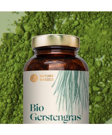 Organic Barley Grass Capsules - 180 High Dose Vegan Supplement | 1500 mg Daily | Ayurvedic Certified & Sustainable - Buy Online on GoSupps.com