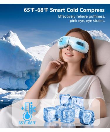 Eye Massager with Heat & Cooling | Relieve Eye Strain Dark Circles & Puffiness | Best Gifts for Relaxation & Sleep - Buy Online on GoSupps.com