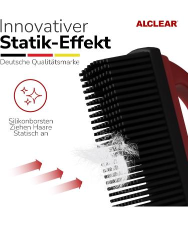 ALCLEAR 9519 Animal Hair Brush - Effortlessly Remove Pet Hair from Car Upholstery & Carpets - Red - Buy Online on GoSupps.com