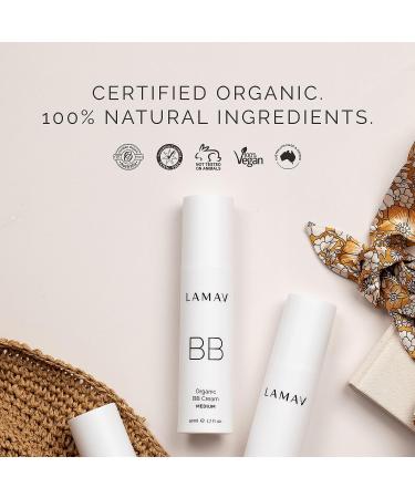 La Mav Organic BB Cream Medium | Tinted Moisturizer Foundation & Natural Sunscreen | Anti-Aging for All Skin Types - Buy Online on GoSupps.com