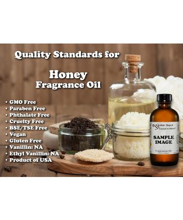 Buy Honey Fragrance Oil 4 oz - Premium Amber Glass Bottle - Safety Sealed & Cone Lined Cap - International Shipping - Buy Online on GoSupps.com