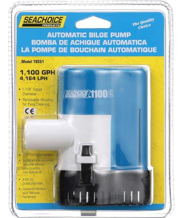 Seachoice Automatic Bilge Pump 1100 GPH 1-1/8 Hose Size 4 Amps 12V DC - Marine Grade - Buy Online on GoSupps.com