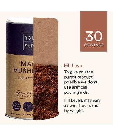 Organic Mushroom Superfood Powder with Ashwagandha for Natural Calm & Brain Health - 30 Servings - Buy Online on GoSupps.com