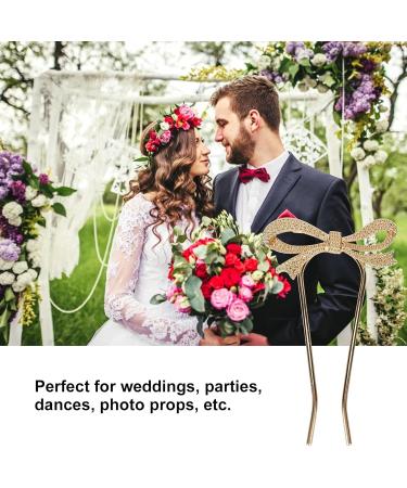 Beaous Gold Hair Needle - Elegant U-Shaped Hair Fork & Practical Hair Jewelry for Weddings | Exquisite Hair Accessory for Women & Girls - Buy Online on GoSupps.com