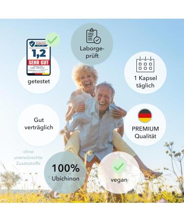 9 Lebens Premium Coenzyme Q10 Capsules - 120 x 180 mg | 4-Month Supply | Vegan & Lab-Tested | Additive-Free Ubiquinone - Buy Online on GoSupps.com