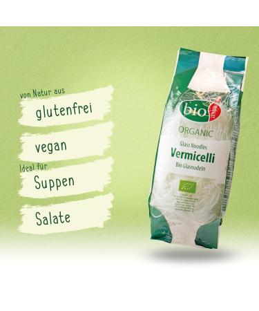 Bioasia Organic Glass Noodles - Vegan Gluten-Free Long Noodles | 100g Organic Pea Starch Snack - Buy Online on GoSupps.com