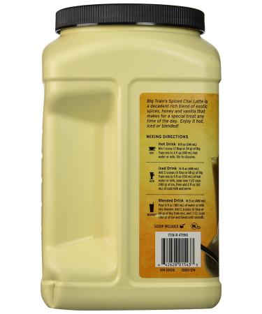 Big Train Chamba Chai Spiced Chai Latte 4lb Jugs - Pack of 2 | 8lb Total - Buy Online on GoSupps.com