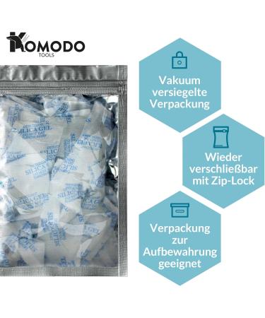 Buy Komodo Silica Gel 25g Bag - 32 Pieces 800g Re-Lockable Zip Pebbles for Optimal Moisture Control | International Shipping Available - Buy Online on GoSupps.com
