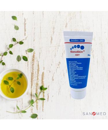 Sanoskin Oxy Wound Healing Gold 30G - Natural Treatment for Infected Wounds with Ozonized Olive Oil | Combat Bacteria Yeasts & Fungi - Buy Online on GoSupps.com