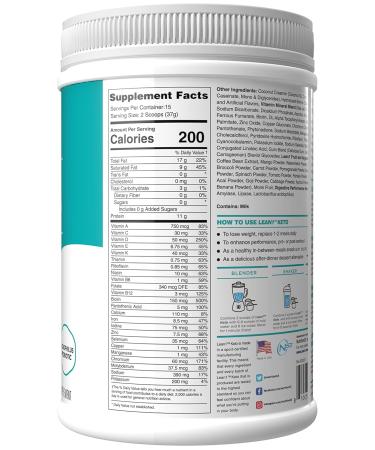 Nutrition 53 Lean1 KETO Vanilla 15-Serving Tub - Ketogenic Fat Burning Meal Replacement - Buy Online on GoSupps.com