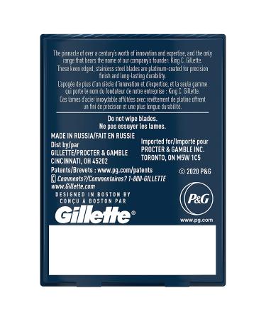 King C. Gillette Double Edge Safety Razor Blades - 10 Count Stainless Steel Platinum Coated - Buy Online on GoSupps.com