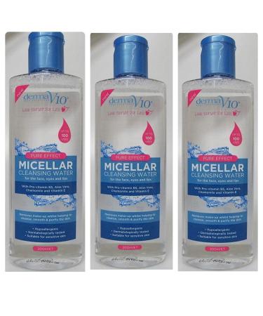 Derma V10 Pure Effect Micellar Cleansing Water 200 ml 3 pieces