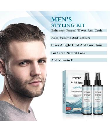 Sea Salt Spray for Men - Texturizing Hair Spray with Quinoa Protein | Instant Volume & Thickness | Sandalwood Scent - Buy Online on GoSupps.com