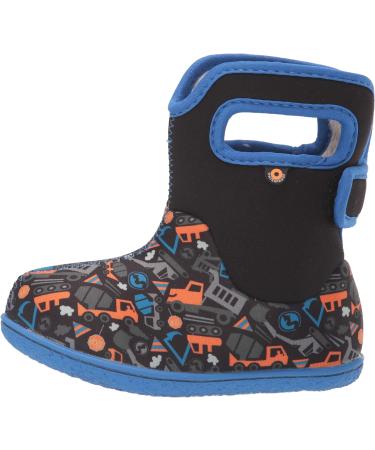 Bogs Baby Wellington Boots Plum Flower Stripe 71565 | Size UK 3-8, 9 (Child) | Construction Black Multi - Buy Online on GoSupps.com